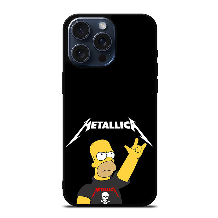 METALLICA THE SIMPSONS iPhone 15 Pro Max Case Cover