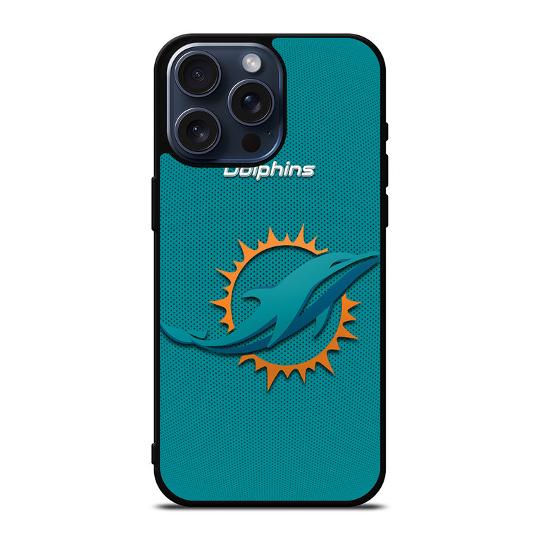 MIAMI DOLPHINS NFL ICON iPhone 15 Pro Max Case Cover