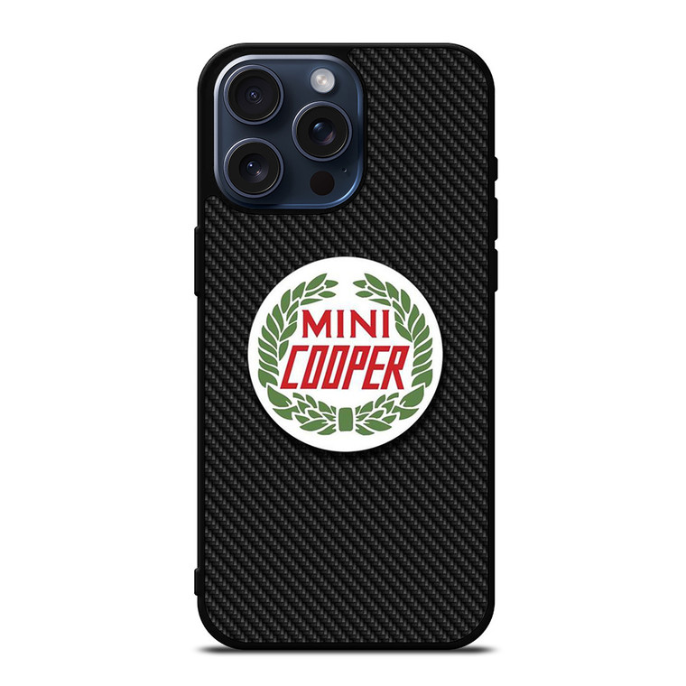 MINI COOPER CLASSIC CARBON EMBLEM iPhone 15 Pro Max Case Cover MINI COOPER CLASSIC CARBON EMBLEM iPhone 15 Pro Max Case Cover