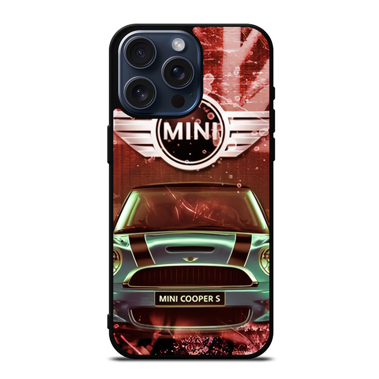 MINI COOPER S UNION JACK EMBLEM iPhone 15 Pro Max Case Cover
