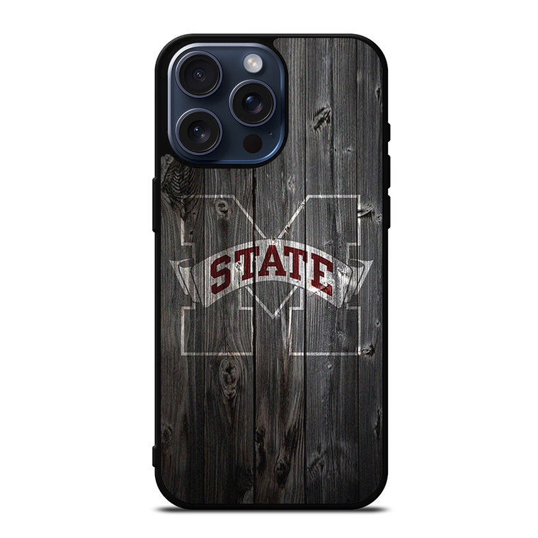 MISSISSIPPI STATE BASKETBALL WOOD LOGO iPhone 15 Pro Max Case Cover MISSISSIPPI STATE BASKETBALL WOOD LOGO iPhone 15 Pro Max Case Cover