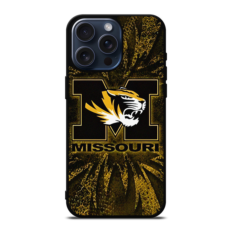 MISSOURI TIGERS FOOTBALL FOOTBALL SYMBOL iPhone 15 Pro Max Case Cover