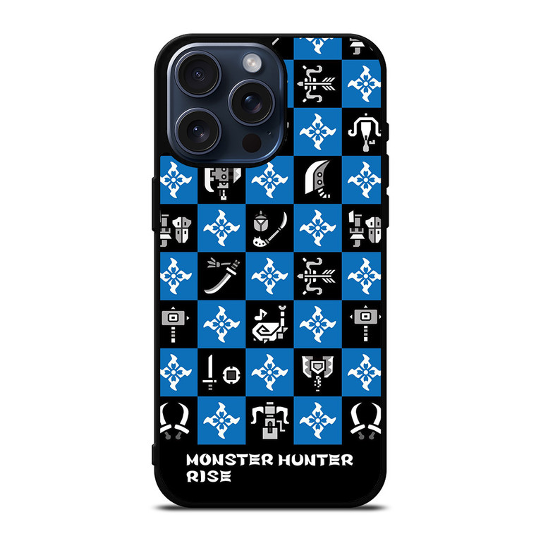 MONSTER HUNTER RISE GAMES SYMBOL PATTERN iPhone 15 Pro Max Case Cover