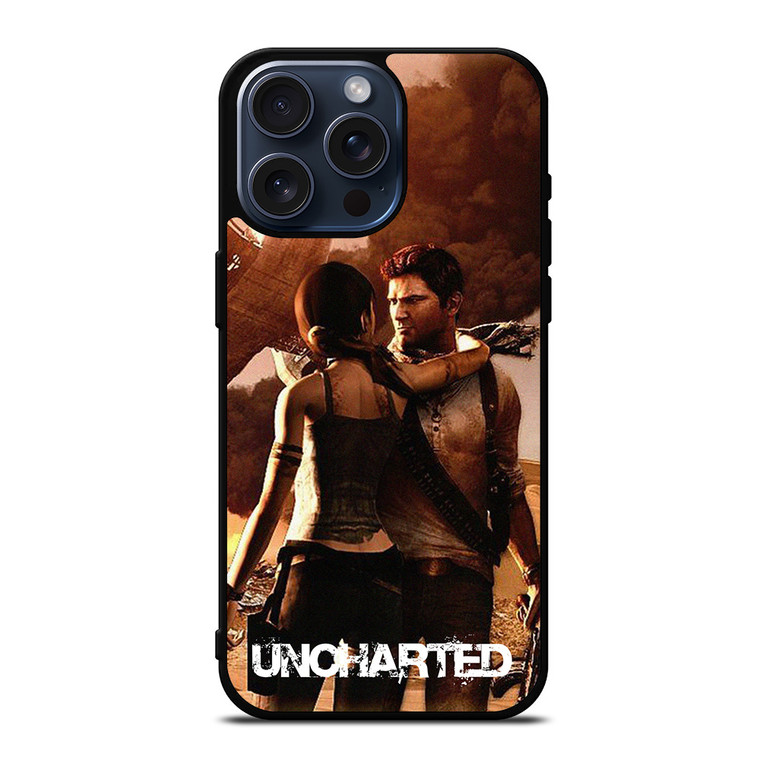 NATHAN DRAKE LARA CROFT UNCHARTED iPhone 15 Pro Max Case Cover NATHAN DRAKE LARA CROFT UNCHARTED iPhone 15 Pro Max Case Cover