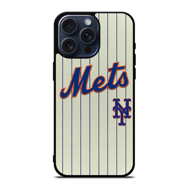 NEW YORK METS BASEBALL STRIPE SYMBOL iPhone 15 Pro Max Case Cover