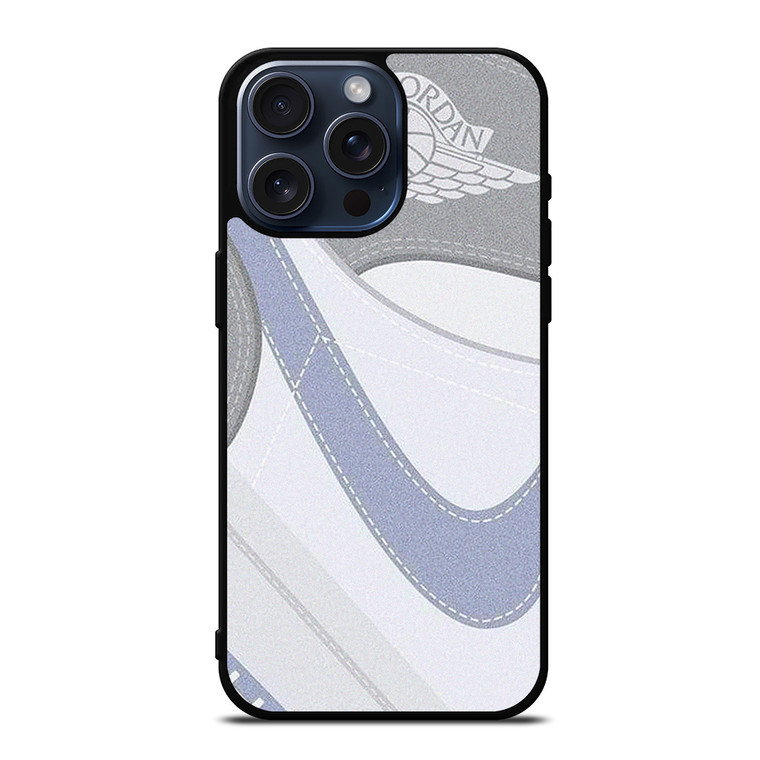 NIKE AIR JORDAN 1 HIGH GREY iPhone 15 Pro Max Case Cover NIKE AIR JORDAN 1 HIGH GREY iPhone 15 Pro Max Case Cover