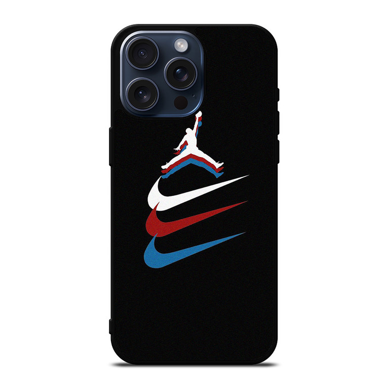 NIKE AIR JORDAN TRIPLE LOGO iPhone 15 Pro Max Case Cover NIKE AIR JORDAN TRIPLE LOGO iPhone 15 Pro Max Case Cover