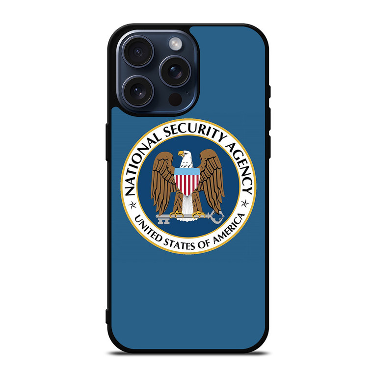 NSA NATIONAL SECURITY AGENCY BADGE iPhone 15 Pro Max Case Cover