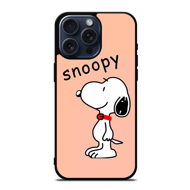 PEANUTS SNOOPY PINK iPhone 15 Pro Max Case Cover