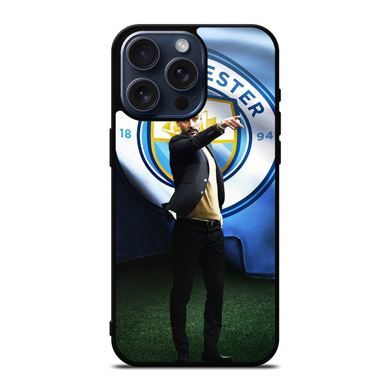 PEP GUARDIOLA MAN CITY iPhone 15 Pro Max Case Cover