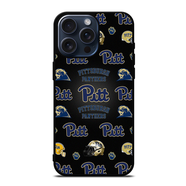 PITTSBURGH PANTHER LOGO PATTERN iPhone 15 Pro Max Case Cover