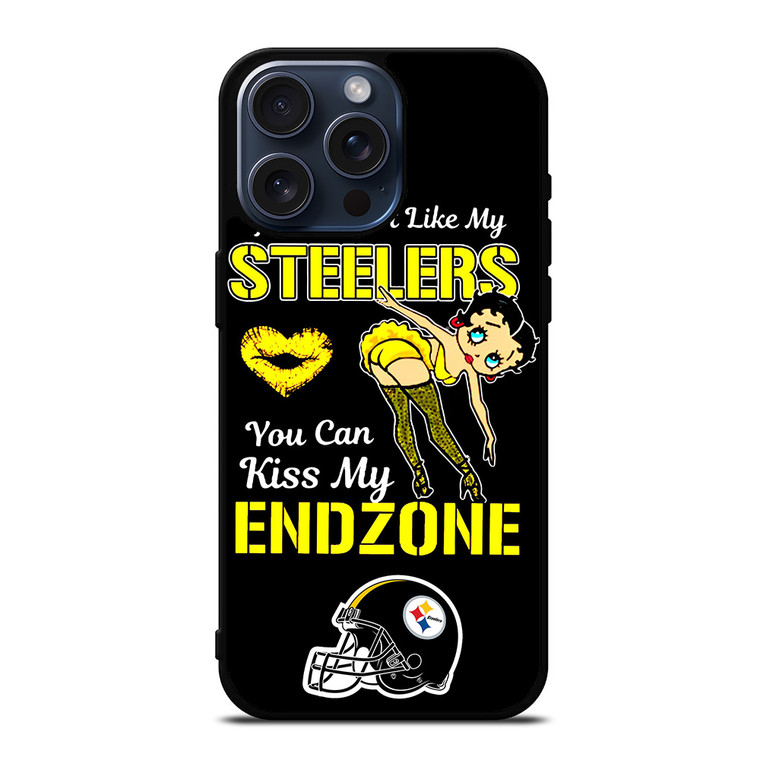 PITTSBURGH STEELERS FOOTBALL BETTY BOOP iPhone 15 Pro Max Case Cover