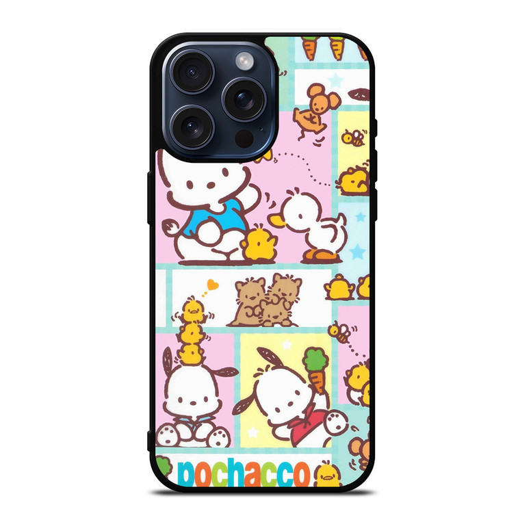 POCHACCO CUTE CARTOON COLLAGE iPhone 15 Pro Max Case Cover