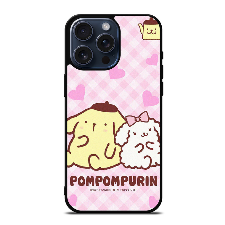 POMPOMPURIN PINK ANIME iPhone 15 Pro Max Case Cover