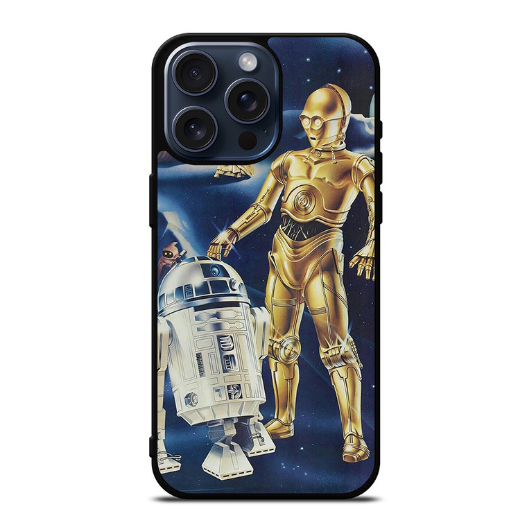 R2D2 AND C3PO ROBOT STAR WARS iPhone 15 Pro Max Case Cover