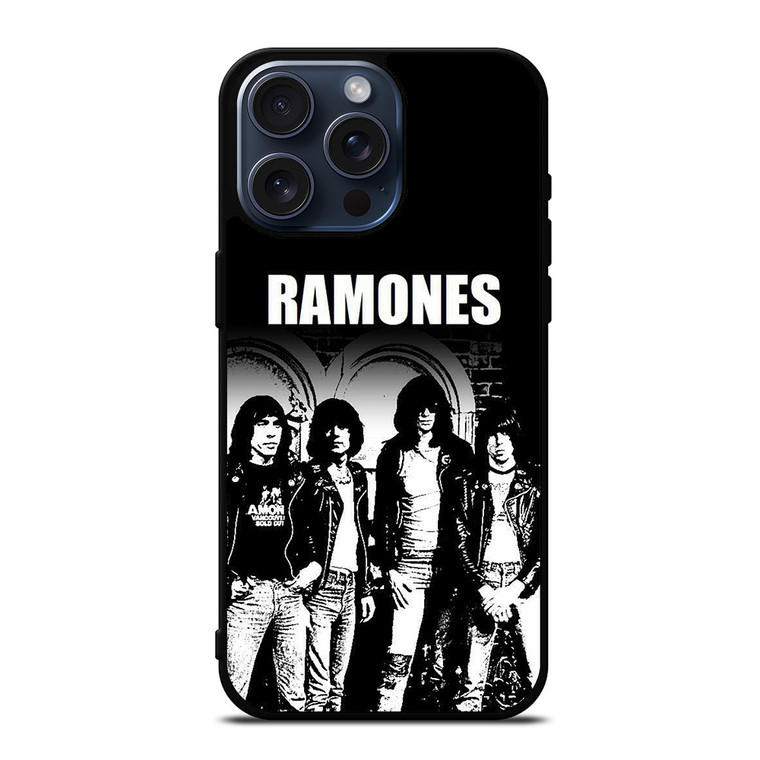 RAMONES ROCK BAND MEMBER iPhone 15 Pro Max Case Cover