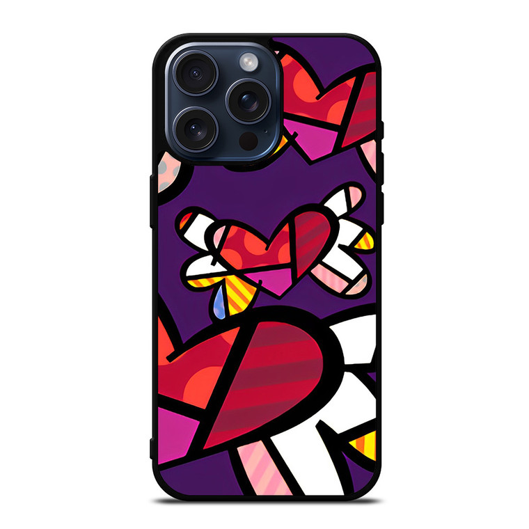 ROMERO BRITTO LOVE BUTTERFLY iPhone 15 Pro Max Case Cover