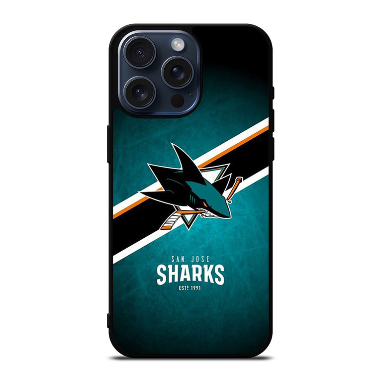 SAN JOSE SHARKS HOCKEY NHL iPhone 15 Pro Max Case Cover