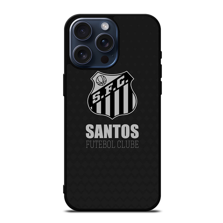 SANTOS FOOTBALL CLUB CARBON LOGO iPhone 15 Pro Max Case Cover
