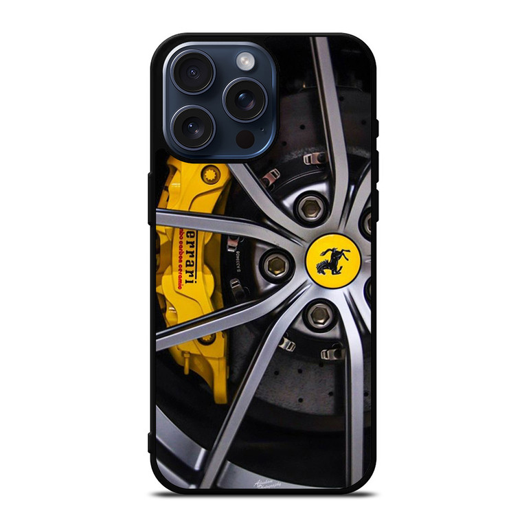 SCUDERIA FERRARI CAR WHEEL iPhone 15 Pro Max Case Cover