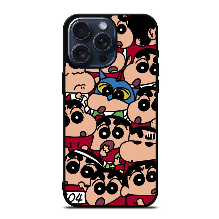 SHINCHAN CARTOON COLLAGE iPhone 15 Pro Max Case Cover