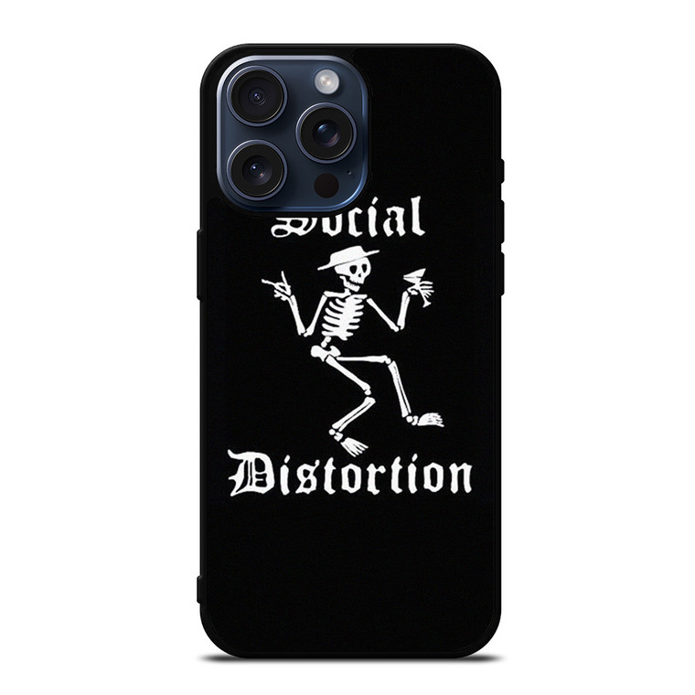 SOCIAL DISTORTION ROCK BAND SKULL SYMBOL iPhone 15 Pro Max Case Cover