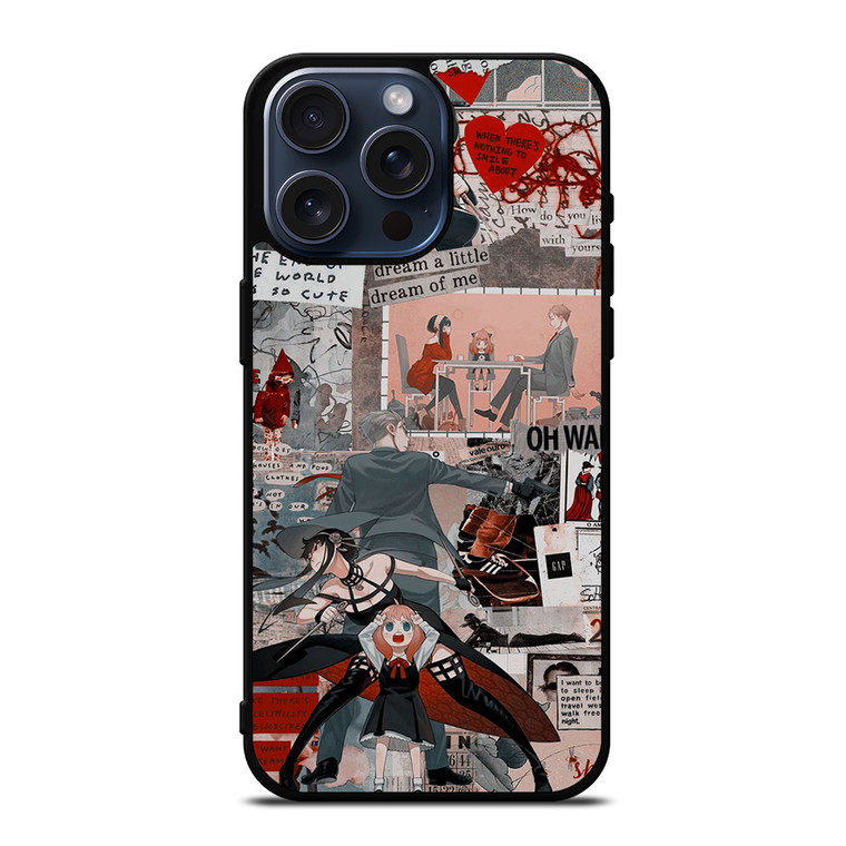 SPY X FAMILY MANGA COLLAGE iPhone 15 Pro Max Case Cover