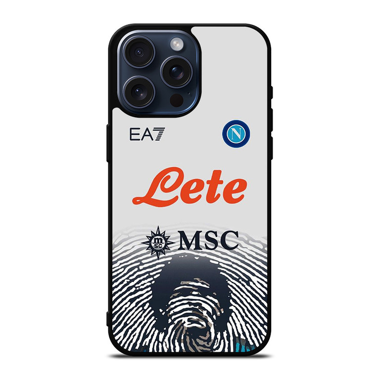 SSC NAPOLI MARADONA WHITE KIT iPhone 15 Pro Max Case Cover