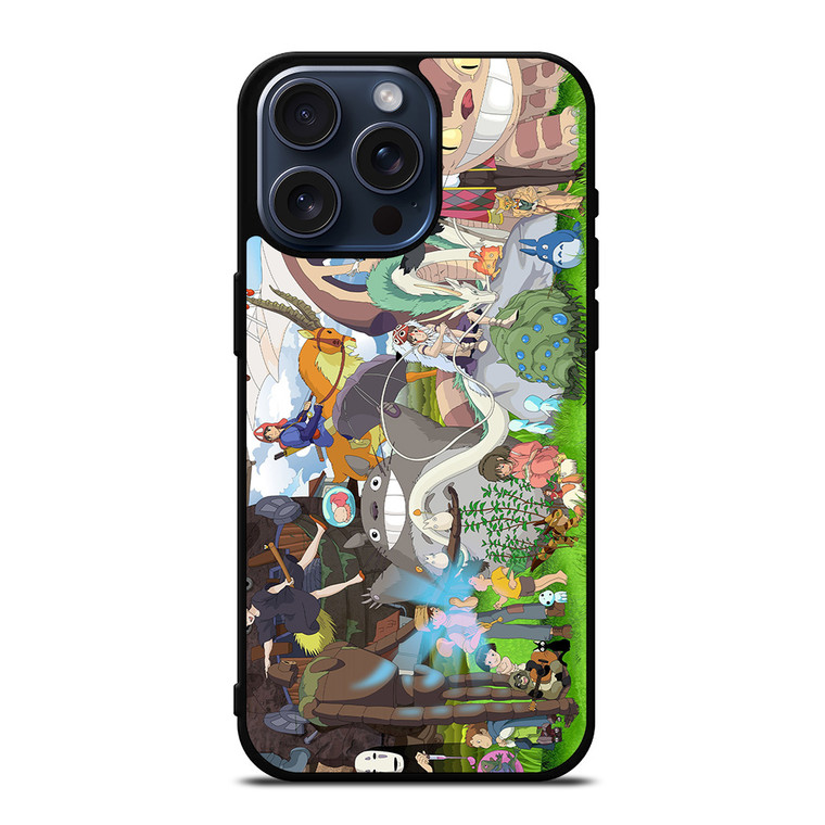 STUDIO GHIBLI ALL CHARACTERS iPhone 15 Pro Max Case Cover