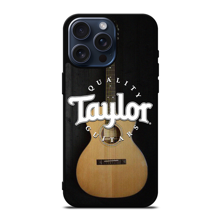 TAYLOR QUALITY GUITARS LOGO iPhone 15 Pro Max Case Cover