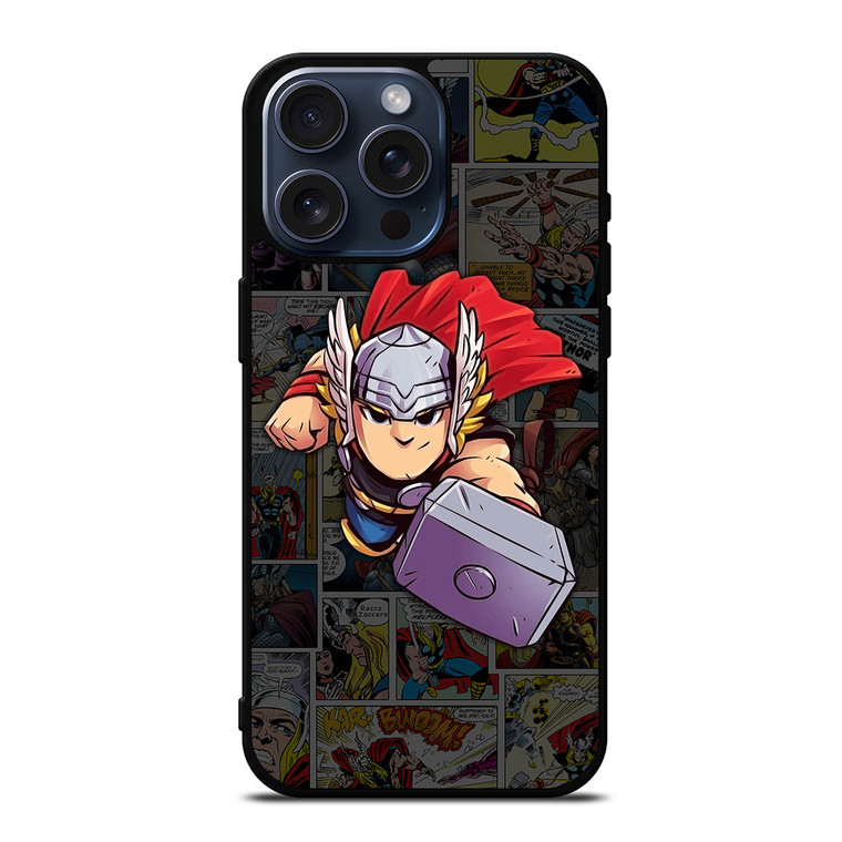 THOR MARVEL COMIC CUTE iPhone 15 Pro Max Case Cover