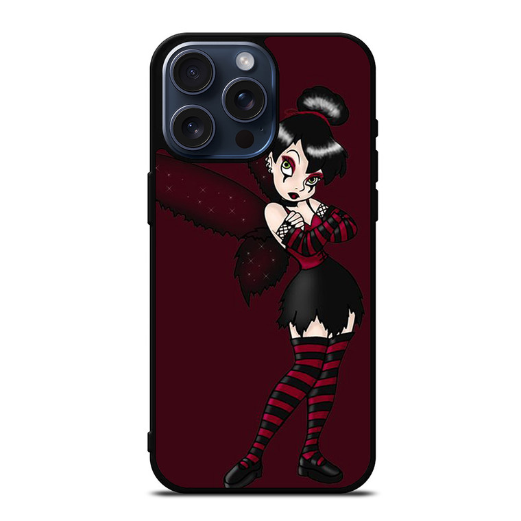 TINKERBELL EVIL GOTHIC CARTOON iPhone 15 Pro Max Case Cover