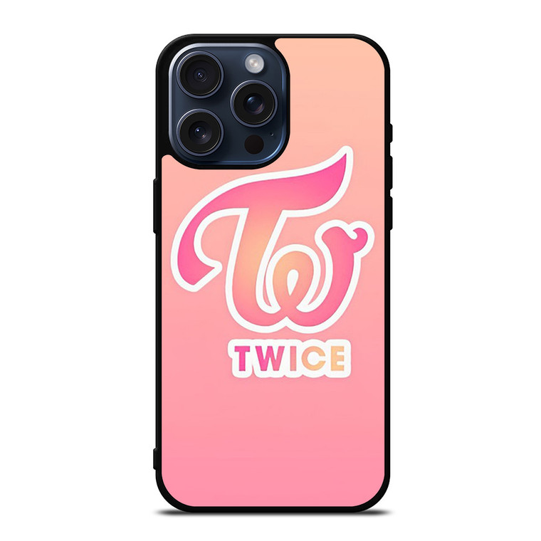 TWICE KPOP LOGO PINK iPhone 15 Pro Max Case Cover