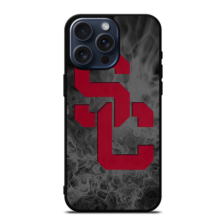 USC TROJANS FOOTBALL SMOKED LOGO iPhone 15 Pro Max Case Cover USC TROJANS FOOTBALL SMOKED LOGO iPhone 15 Pro Max Case Cover