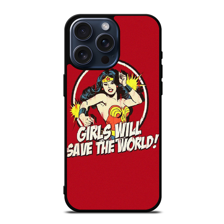 WONDER WOMAN CARTOON BADGE iPhone 15 Pro Max Case Cover WONDER WOMAN CARTOON BADGE iPhone 15 Pro Max Case Cover