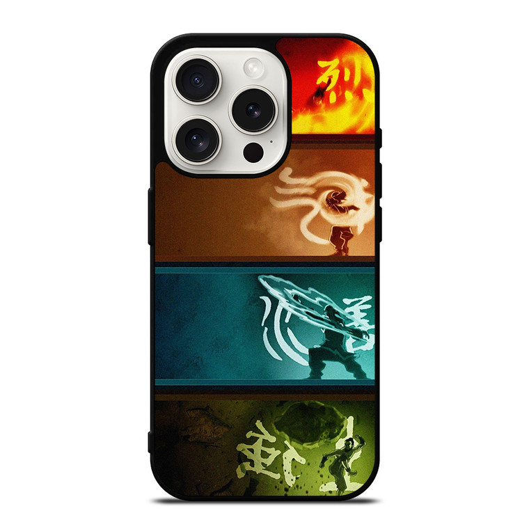 AVATAR AANG ALL ELEMENT iPhone 15 Pro Case Cover