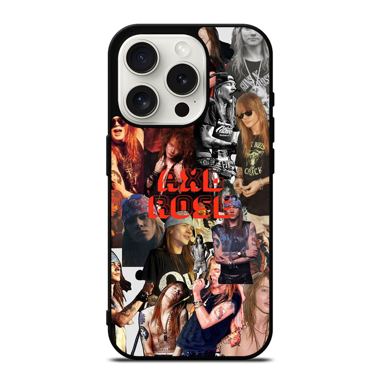 AXL ROSE GUNS N ROSES COLLAGE iPhone 15 Pro Case Cover