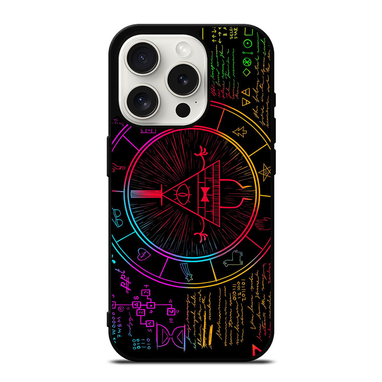 BILL CIPHER WHEEL COLORFUL iPhone 15 Pro Case Cover
