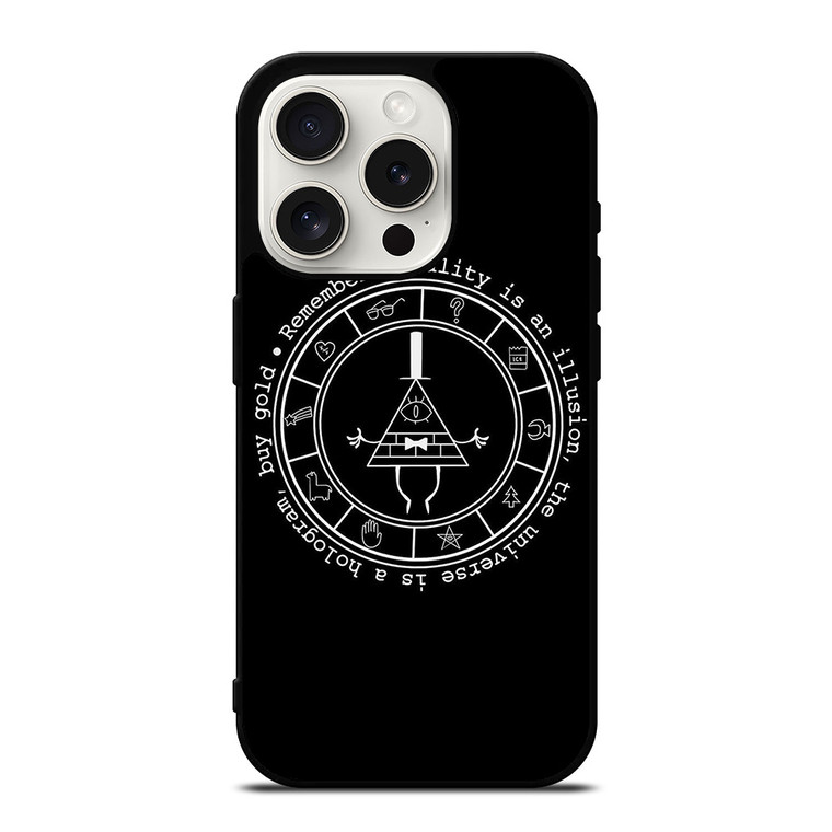 BILL CIPHER WHEEL SYMBOL iPhone 15 Pro Case Cover