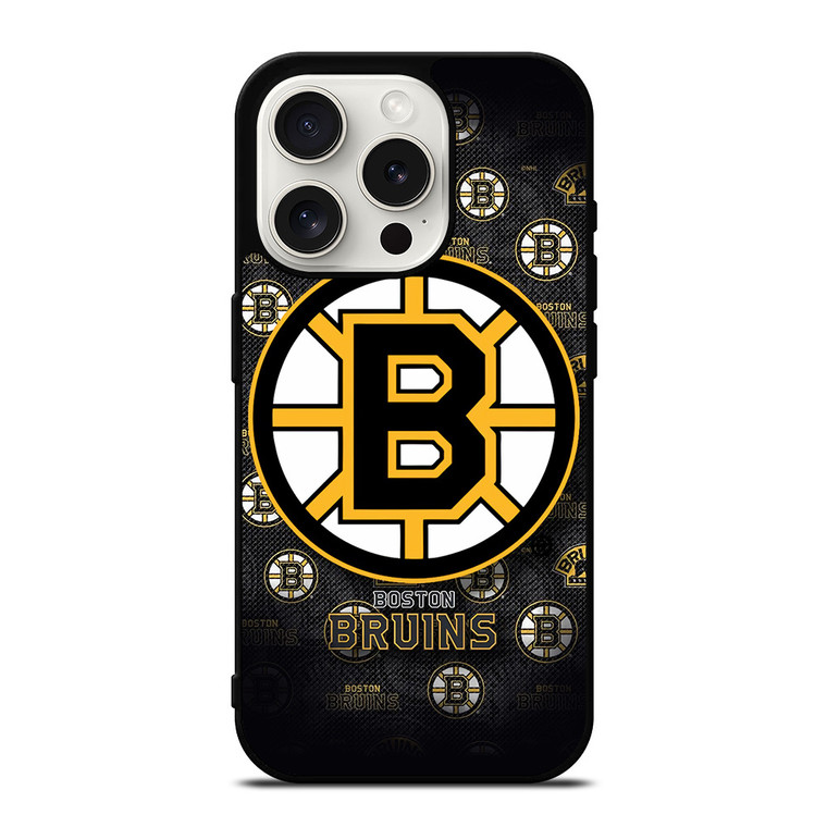 BOSTON BRUINS HOCKEY TEAM LOGO iPhone 15 Pro Case Cover