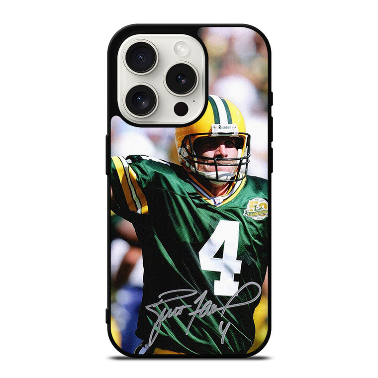 BRETT FAVRE GREEN BAY PACKERS NFL iPhone 15 Pro Case Cover