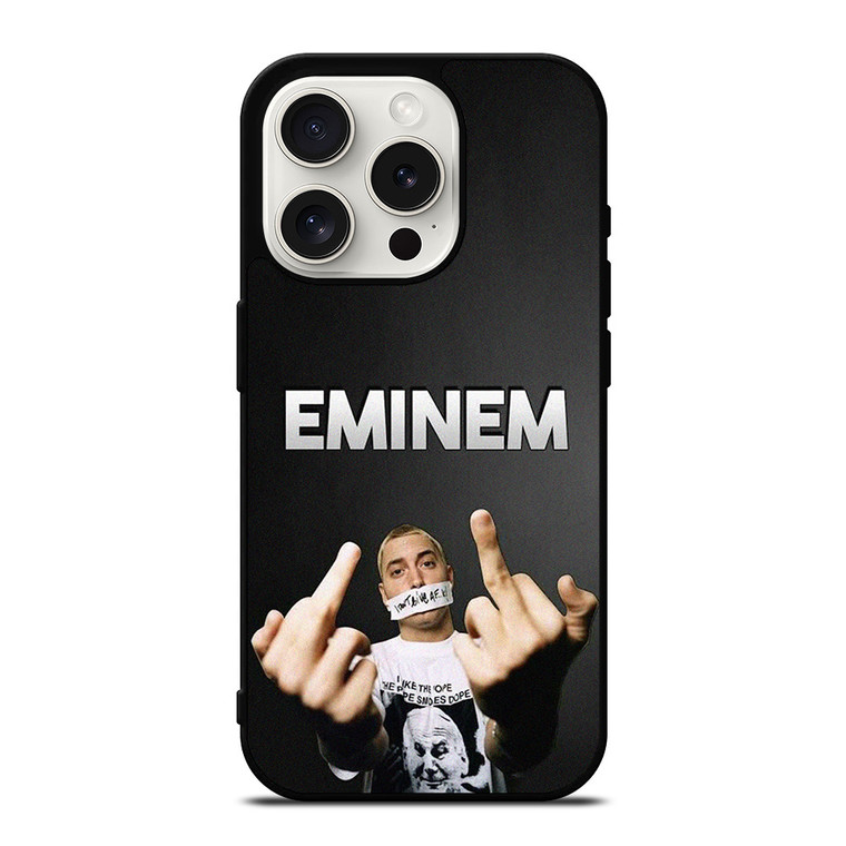 EMINEM RAPPER FUCK SIGN iPhone 15 Pro Case Cover