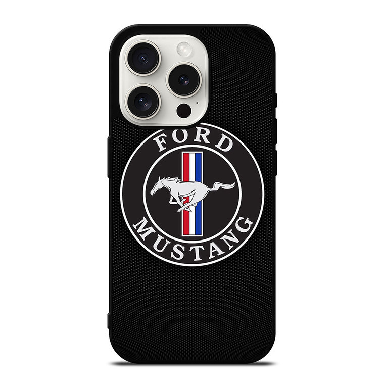 FORD MUSTANG CIRCLE EMBLEM iPhone 15 Pro Case Cover
