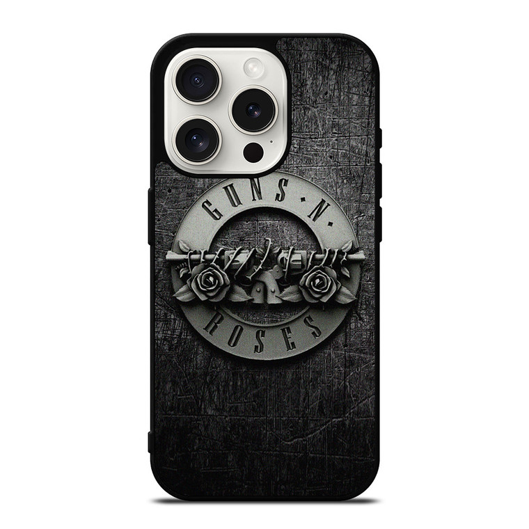 GUNS N ROSES METAL LOGO iPhone 15 Pro Case Cover