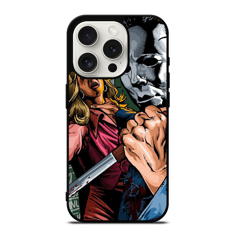 HALLOWEEN MICHAEL MYERS SCARY CARTOON iPhone 15 Pro Case Cover