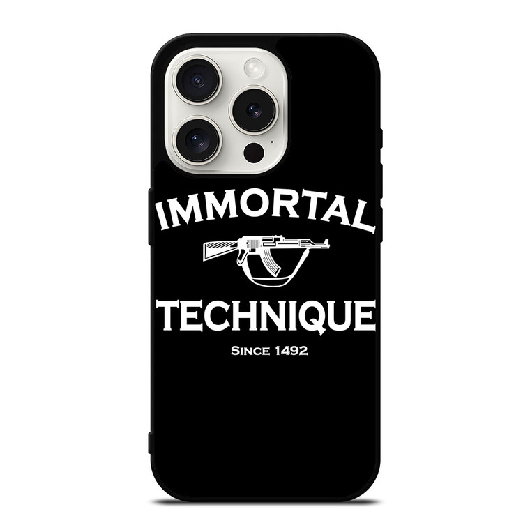 IMMORTAL TECHNIQUE RAPPER LOGO iPhone 15 Pro Case Cover