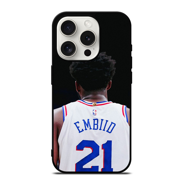JOEL EMBIID NBA PHILADELPHIA 76ERS iPhone 15 Pro Case Cover