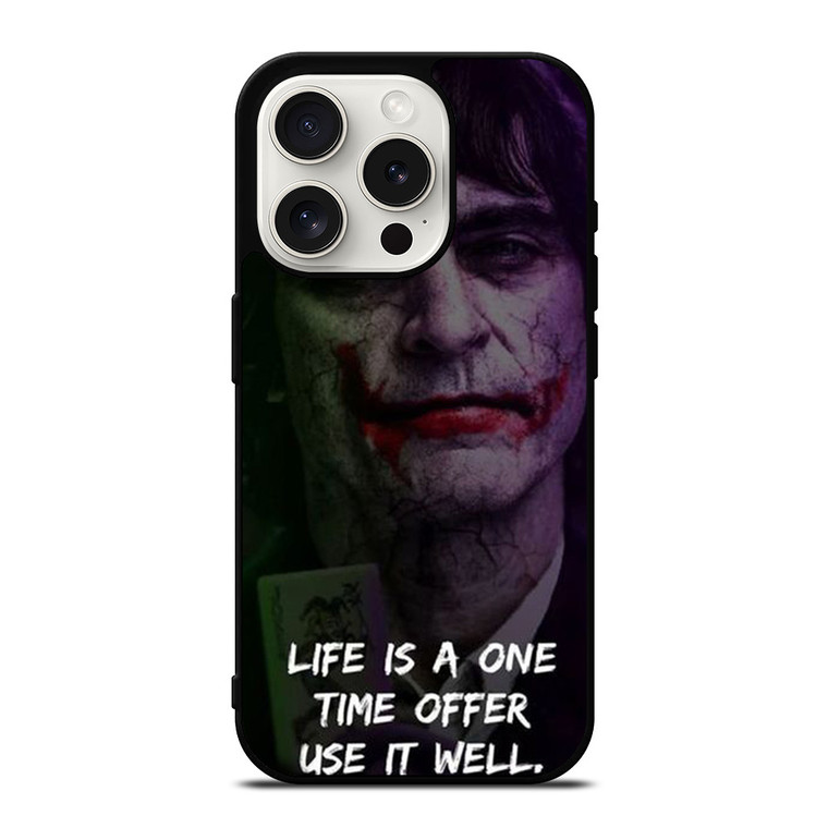 JOKER JOAQUIN PHOENIX QUOTES iPhone 15 Pro Case Cover