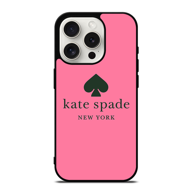 KATE SPADE NEW YORK BLACK PINK iPhone 15 Pro Case Cover