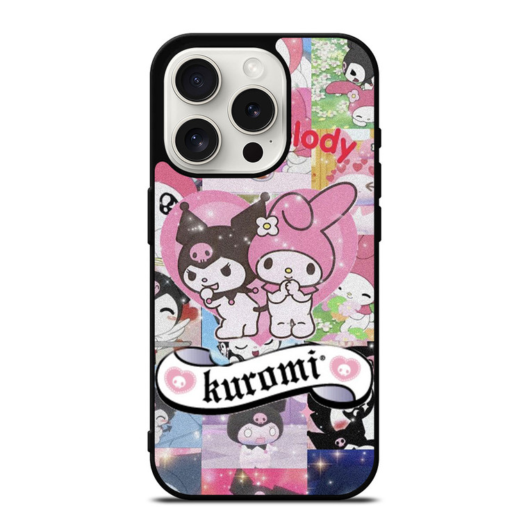 KUROMI MY MELODY CARTOON iPhone 15 Pro Case Cover